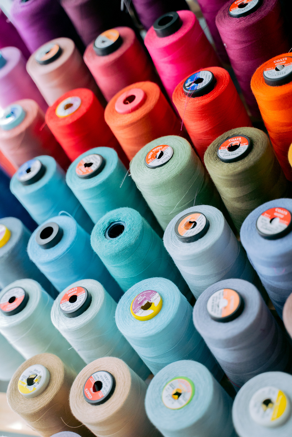 Close-Up Photograph of Sewing Threads